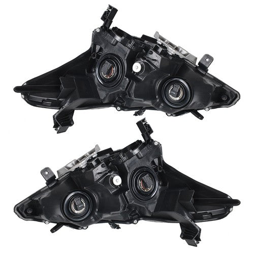 Solid Spare Black Headlights Housing Clear Left&Right Side For 2013-2015 Nissan Altima Sedan