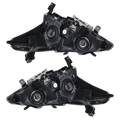 Solid Spare Black Headlights Housing Clear Left&Right Side For 2013-2015 Nissan Altima Sedan
