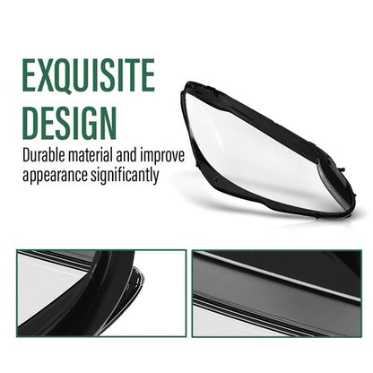 Solid Spare Fit For 19-20 Mercedes-Benz C-Class W205 Headlight Replacement Lens Left & Right