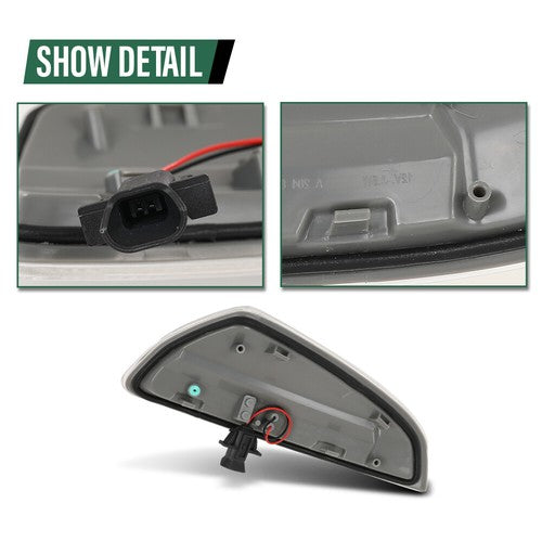 Solid Spare Door Mirror Turn Signal Light RH Fit For 08-14 Mercedes Benz C250 C300 C350 C63