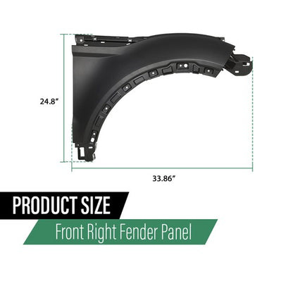 Solid Spare Front Right Fender Fit For 2012-2018 Land Rover Range Rover Evoque LR027589