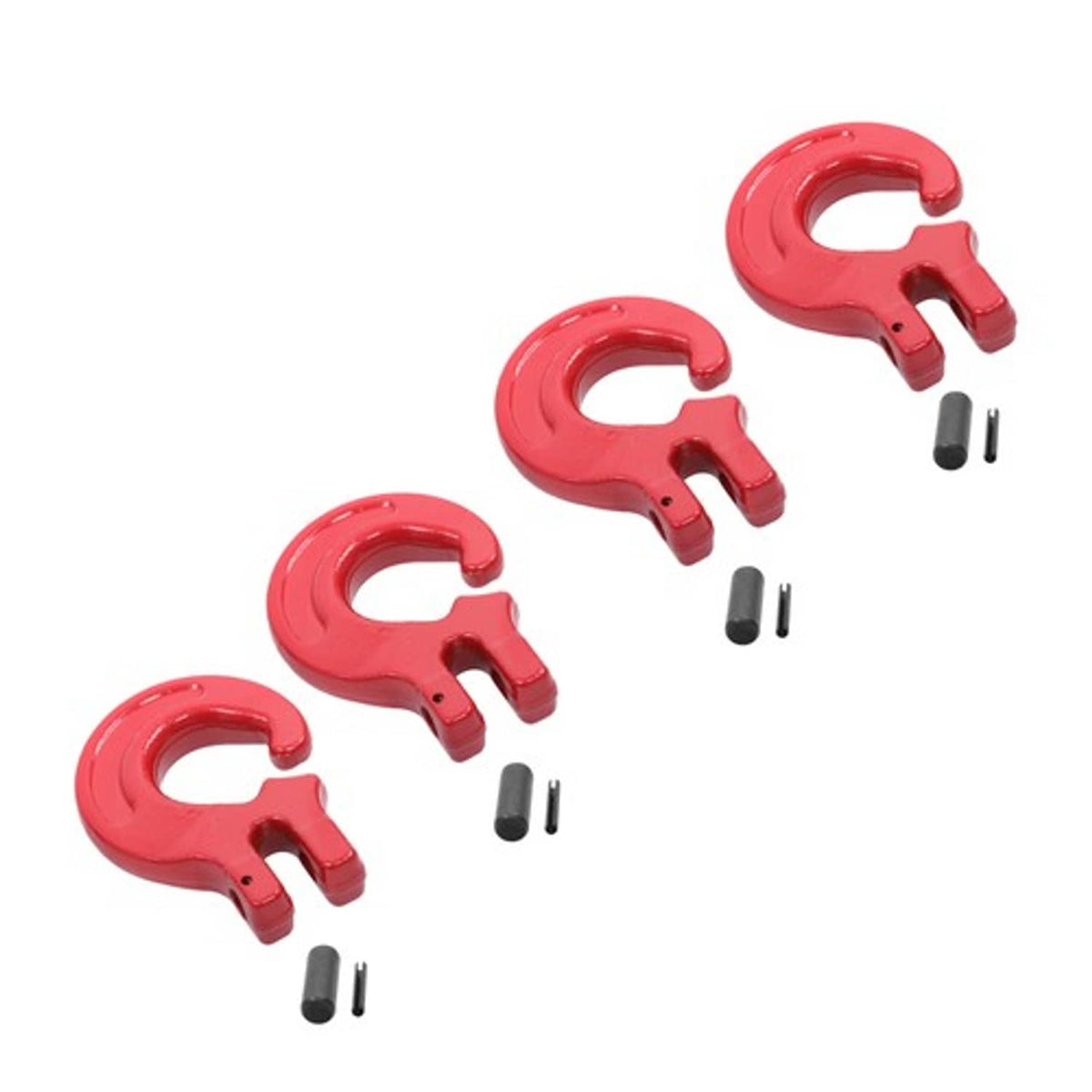 Solid Spare G80 4 PCS 5/16 Inch Logging Chain Choker Hook - 4400Lbs Working Load Limit