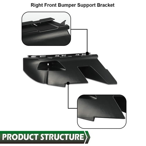 Solid Spare Front Bumper Bracket Support Fit For 2013-2019 Ram 1500 Classic Left+Right Side