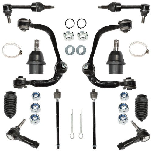 Solid Spare For Ford F-150 4WD 2004-2005 Front Upper Control Arms Ball Joint Sway Bar Tierod