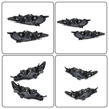 Solid Spare Halogen Headlights For Toyota Corolla 2011-2013 Headlamps Clear Left+Right Side