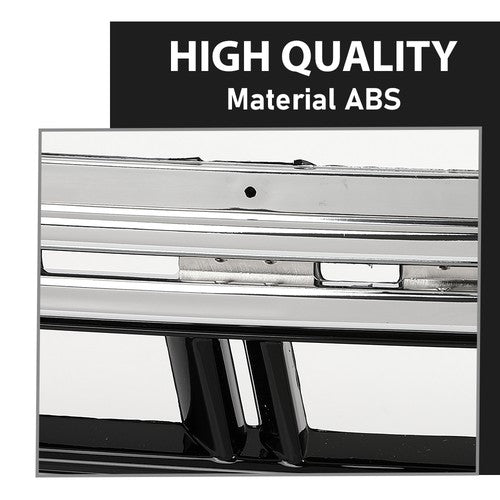 Solid Spare Fit For 2013-2017 Cadillac XTS Front Bumper Lower Grille Grill w/ Chrome Trim