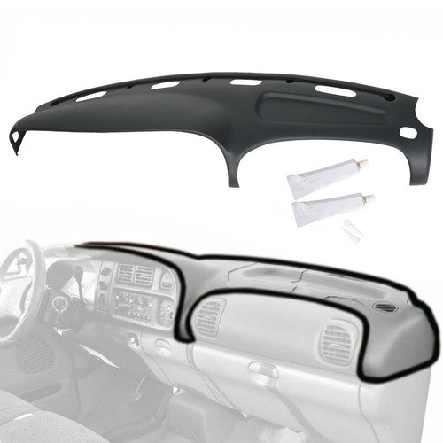 Solid Spare For 1998-02 Dodge Ram 1500/2500/3500 Pickup Dash Bezel&Dashboard Cover Overlay