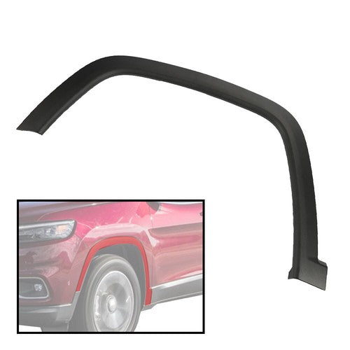 Solid Spare Fit For 2017-2022 Jeep Compass Front Left Wheel Molding Fender Flare Textured