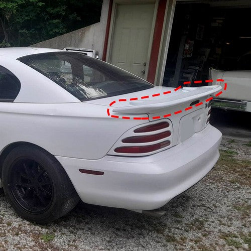 Solid Spare Fit 1994-1998 Ford Mustang SALEEN ABS Plastic Rear Wing Spoiler Primed