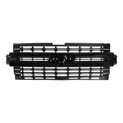 For Chevrolet Silverado 1500 2019 2020 2021 Front Bumper Grill Gloss+Matte Black