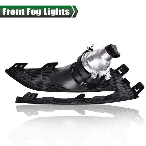 Solid Spare Fit For 16-18 Chevy Cruze Bumper Projector Fog Lights Driving Lamps W/ Switch