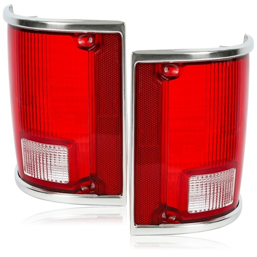 Solid Spare Tail Light Lens Pair For Chevrolet C10 C20 K10 R1500 Suburban 1973 75-86 1991