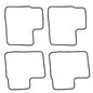 Solid Spare 4 Float bowl gaskets kit For Honda GL1200 GL1500 VF700 VT750 VT1100 gasket
