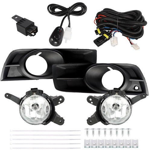 Solid Spare Halogen Fog Lights w/Wiring+Switch+Bezles For 2010-2014 Chevy Cruze LH+RH Side