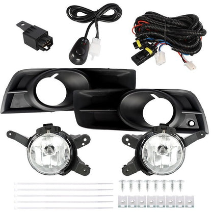 Solid Spare Halogen Fog Lights w/Wiring+Switch+Bezles For 2010-2014 Chevy Cruze LH+RH Side