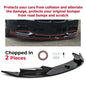 Solid Spare Front Bumper Lip Spoiler Splitter For 11-16 BMW F10 5 Series M Sport Gloss Black