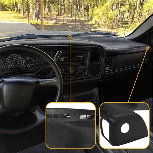 Solid Spare ABS Molded Dash Cap Board Cover Dashboard Overlay For Silverado Sierra 99-06
