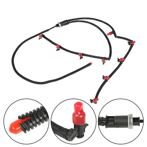 Solid Spare Fuel Injector Regulated Return Line For Chevrolet GMC 2011-2016 6.6L V8 12639000
