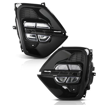 Solid Spare LED DRL Fog Lights Daytime Running Lamps Fit For 20-21 Kia Sportage Left+Right
