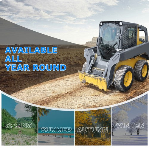 Solid Spare For John Deere Skid Steer & Track Loader D & E Series Clear Door Glass # T312628