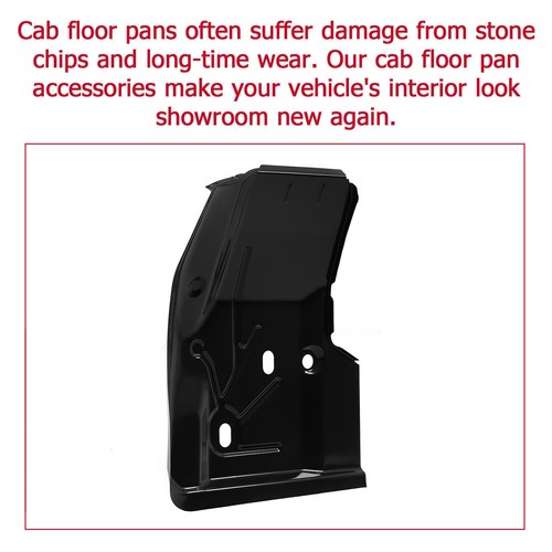 Solid Spare For 97-06 Jeep Wrangler TJ 2 Door Front Floor Pan Passenger Side Black #0485-220