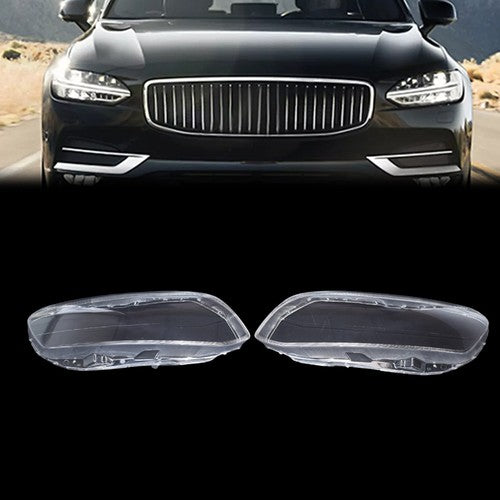 For 2014-2017 Volvo XC60 Headlight Lens Cover Left & Right Headlight Cover