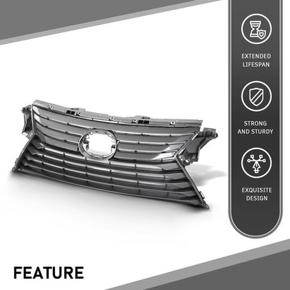 Solid Spare Fit For 2016-2019 Lexus RX350 RX350L RX450H Base Sport Front Bumper Grille Grill