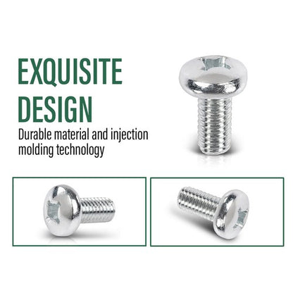 Solid Spare 101pcs License Plate Screws For Mercedes Benz Audi Japanese Cars 6mm x 12mm