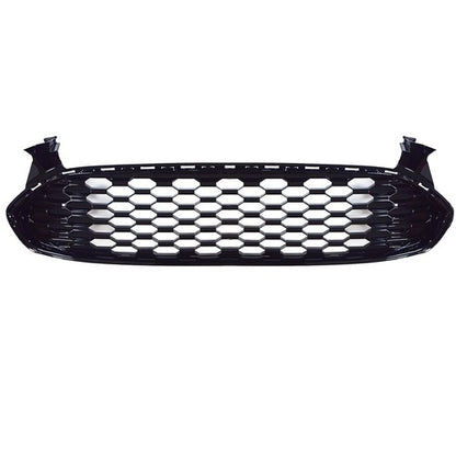 Solid Spare Front Bumoer Grill Grille For Ford Fusion 2013-2016 Black Glossy Honeycomb Trim