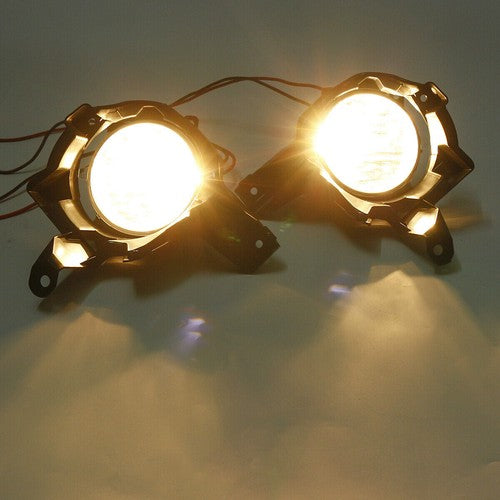 Fit 2013 2014 2015 Toyota RAV4 Pair Front Bumper Clear Halogen Fog Lights Lamps