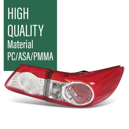 Solid Spare 4pcs Rear Tail Lights Fit For 2011-2013 Toyota Corolla Japan Built Left+Right