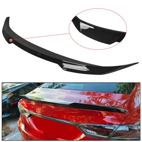 Solid Spare Fits Toyota Camry 2018-2024 Glossy Black JDM V Style Rear Trunk Spoiler Wing Lip