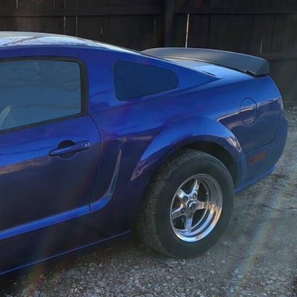 Solid Spare For 2005-2009 Ford Mustang GT500 Ducktail Style Rear Trunk Spoiler Wing Black