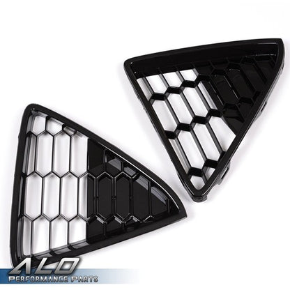 Solid Spare Fit For 12-14 Ford Focus Front Bumper Lower Grille Grills Honeycombed 3Pcs