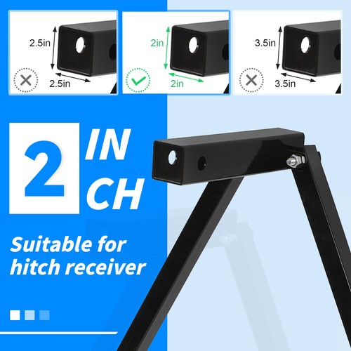 Solid Spare Hitch Mount Stabilizer For RV W/ 2'' Receivers Motorhomes Truck Travel Trailers