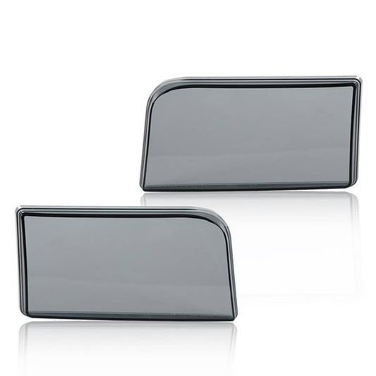 Solid Spare Fit For 1992-1996 Ford F150 F250 F350 Bronco Smoke Headlights Replacement Lens