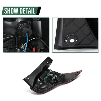 Solid Spare Tail Lights Fit For 2016-2019 Ford Explorer Rear Brake Parking Lamps Left+Right