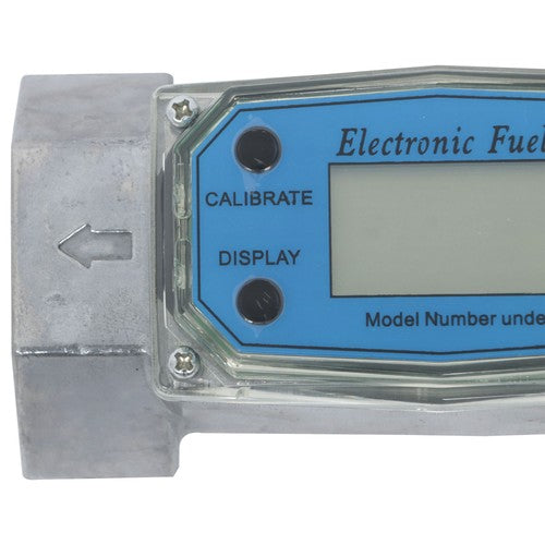 Solid Spare 1.5inch 10.5-74 GPM Digital Turbine Flow Meter For Liquid Flow Meter