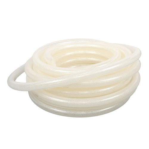 Solid Spare 3/4" ID x 1"OD 50ft Clear Braided PVC Hose High Pressure Reinforced Flexible New