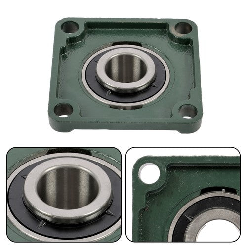 Solid Spare 2 × UCF207-20 1-1/4" Bore Pillow Block Flange Bearing 4 Bolt Solid Base