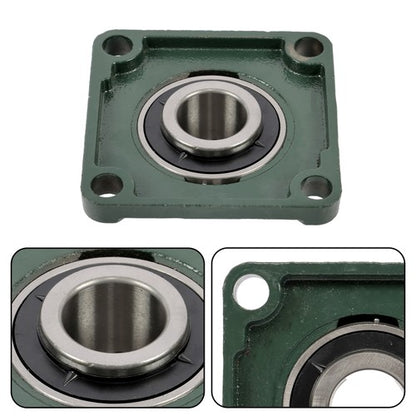 Solid Spare 2 × UCF207-20 1-1/4" Bore Pillow Block Flange Bearing 4 Bolt Solid Base