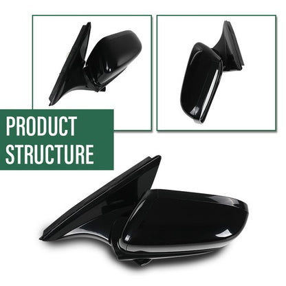 Solid Spare Fit For 03-07 Honda Accord Manual Folding Power Mirror Left Driver Side