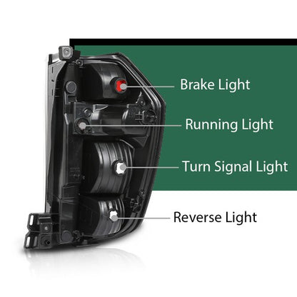 Solid Spare LED Tail Lights Brake Lamps Left+Right Fit For 2021-2023 Chevy Suburban|Tahoe