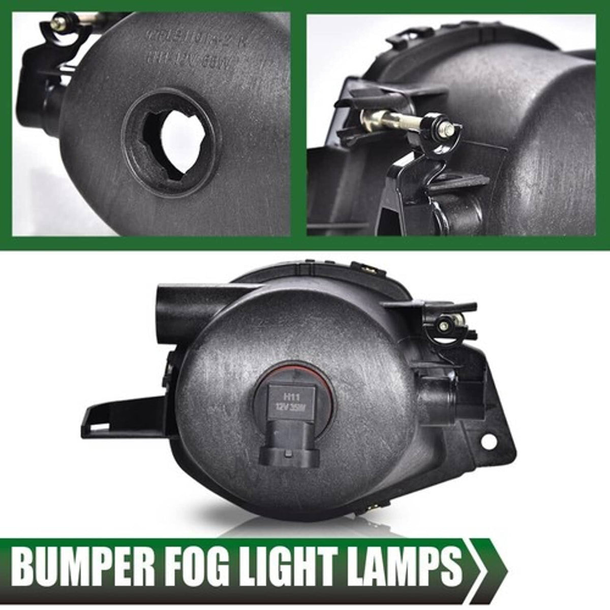 Solid Spare Fit For 06-08 BMW E90 328i 328xi 335i 325i 325x Clear Bumper Fog Lights Lamps