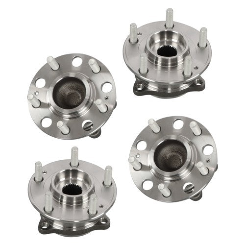 Solid Spare 4pc Front Rear Wheel Bearing & Hub Assembly For Hyundai Sonata Tucson Kia Optima