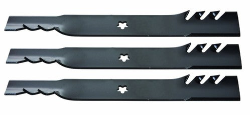 Solid Spare 1 Set of 3 Hi Lift Blades 54" Deck Cut Sears Craftsman Husqvarna 187256