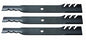Solid Spare 1 Set of 3 Hi Lift Blades 54" Deck Cut Sears Craftsman Husqvarna 187256