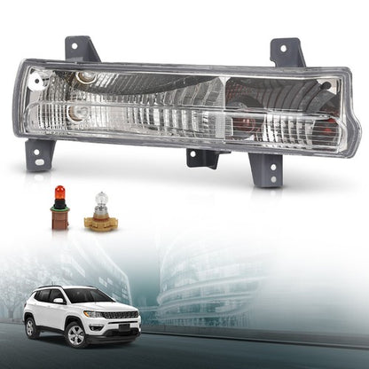 Solid Spare Fit For 2018-2021 Jeep Compass Front Bumper Parking Light Right Passenger Side