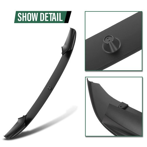Solid Spare For 11-16 BMW F10 5 Series M Sport Bumper Front Lip Spoiler Splitter Gloss Black