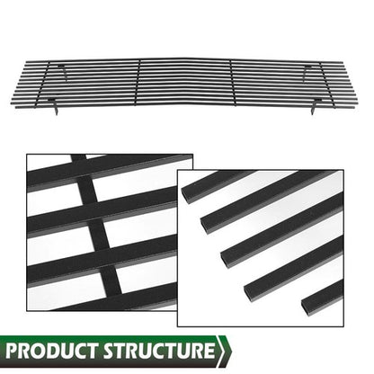 Solid Spare Fit 1973-1980 Chevy GMC Blazer C/K Pickup Suburban Black Billet Grille Insert